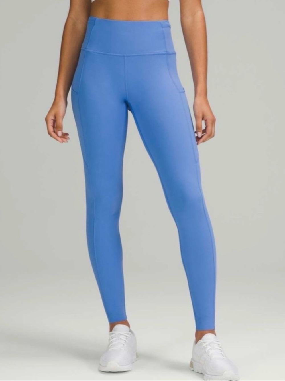 ✨Lululemon Fast & Free High-Waisted Tights/Leggings w/Pockets SZ 8 in Blue Nile✨